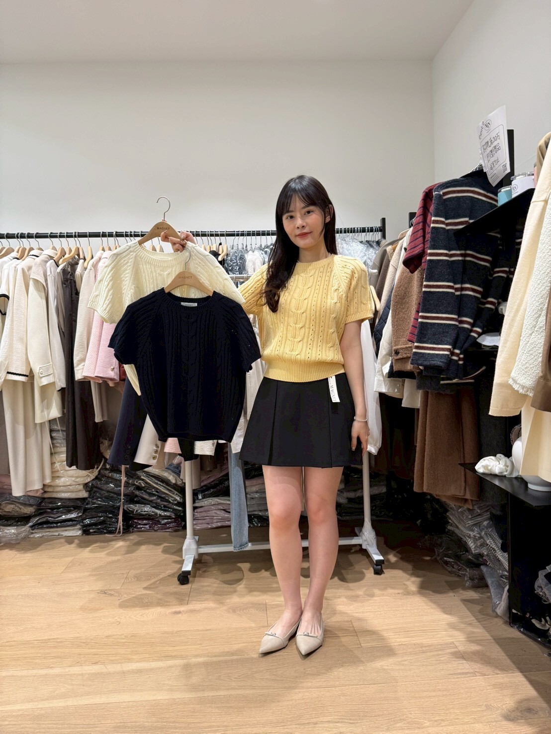 MN5506 通麻花針織上衣 *特價* (充值購物金不適用)