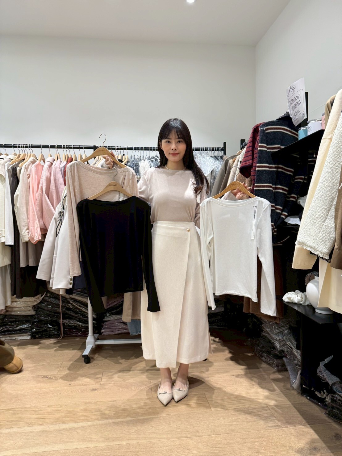 MN5510 一字領簡約上衣 *特價* (充值購物金不適用)