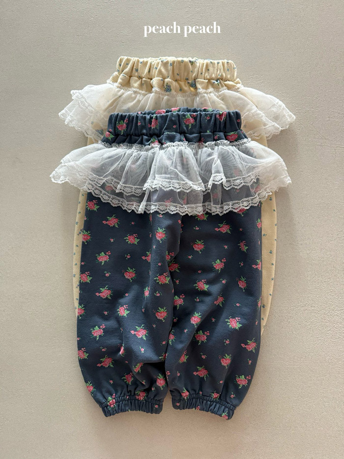 正韓春PEACHPEACH 兩色春意碎花褲