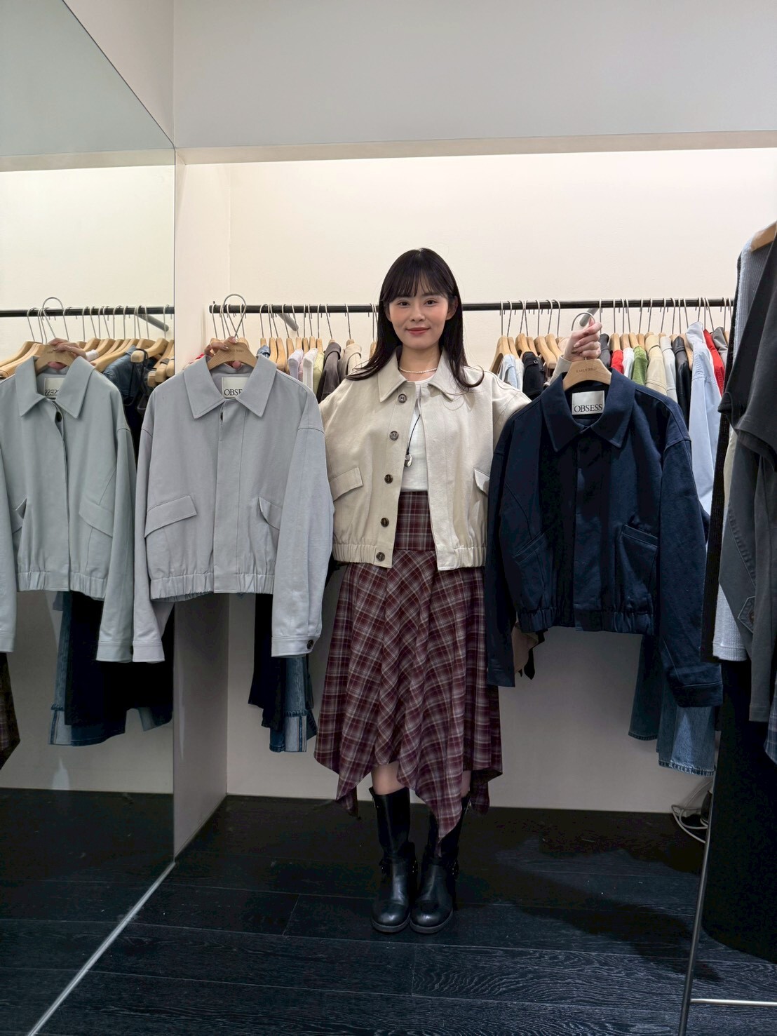 OB5509 反領夾克牛仔外套 *特價* (優惠碼同充值購物金不適用)