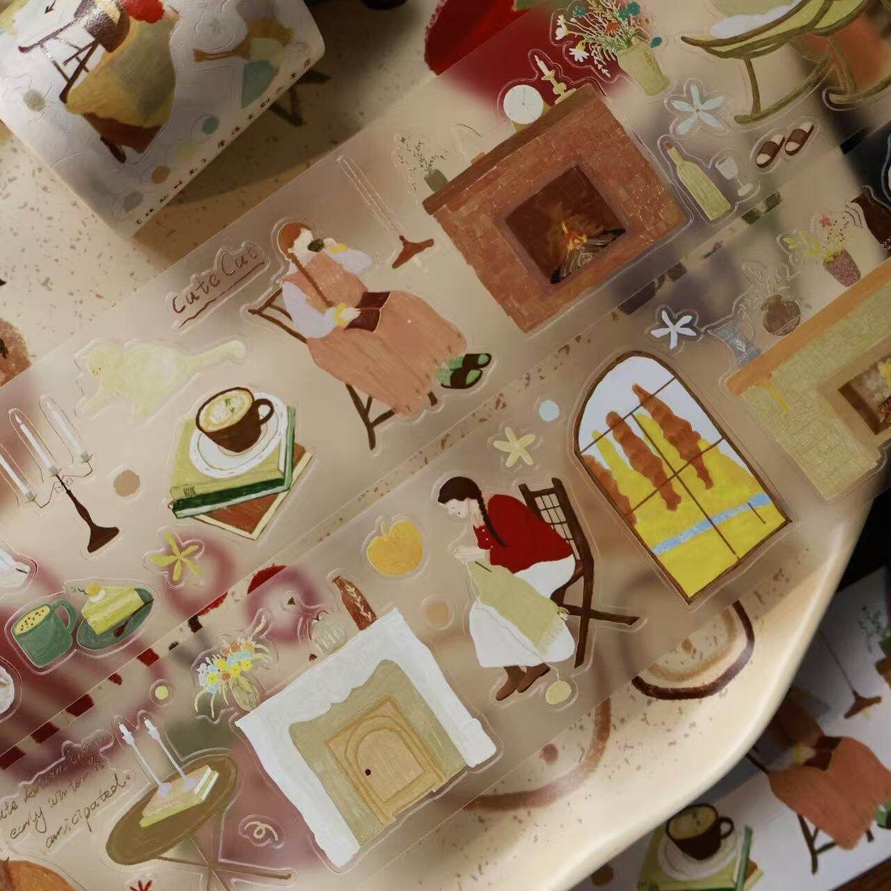 Yier Creative Studio - PET Tape - Die cut - Alone Time