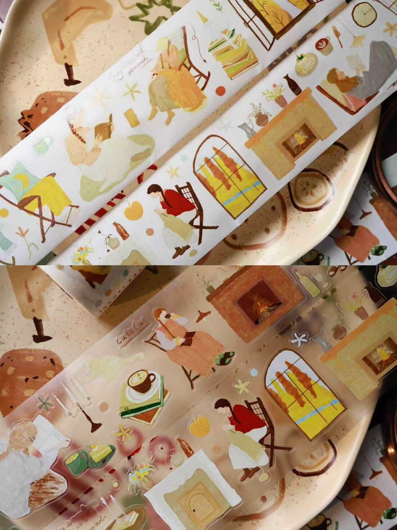 Yier Creative Studio - PET Tape - Die cut - Alone Time