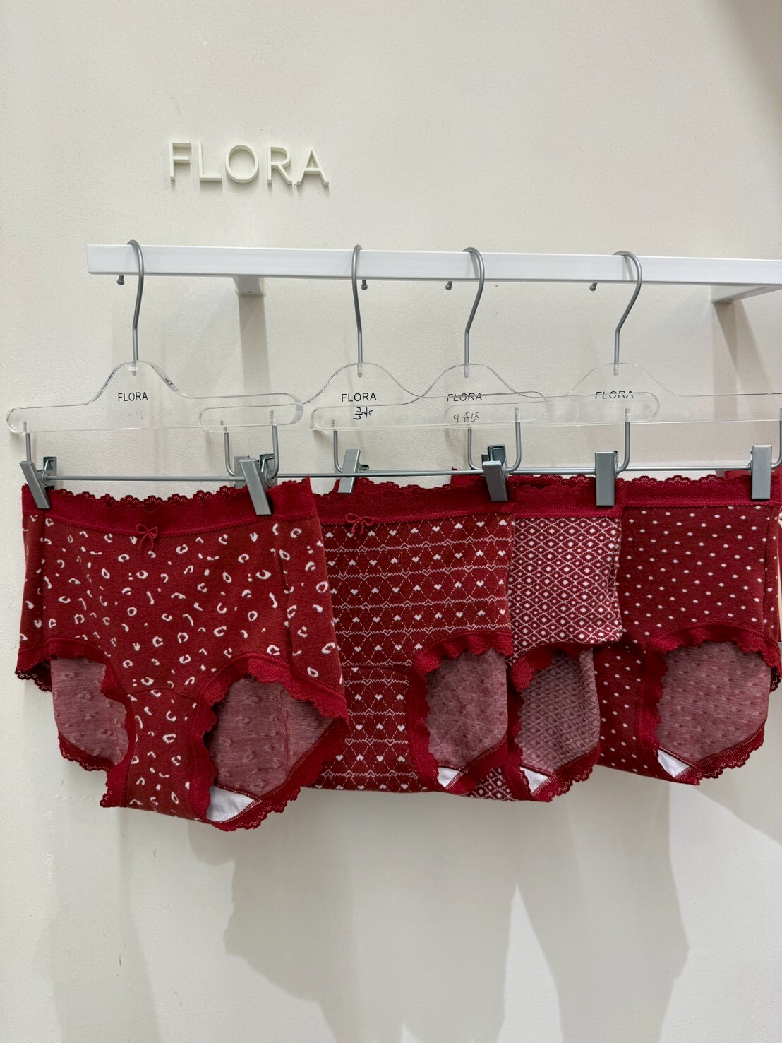 FL5521 新年紅色系圖案內褲 4條套裝 *特價* (充值購物金不適用)