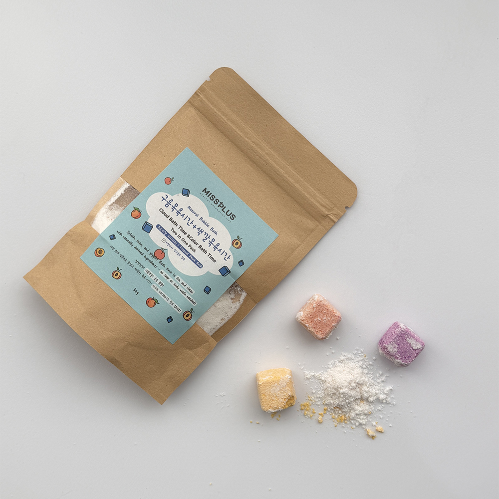 【入浴粉 × 色塊組合】精緻小包裝 - 韓國MISSPLUS植萃系入浴劑