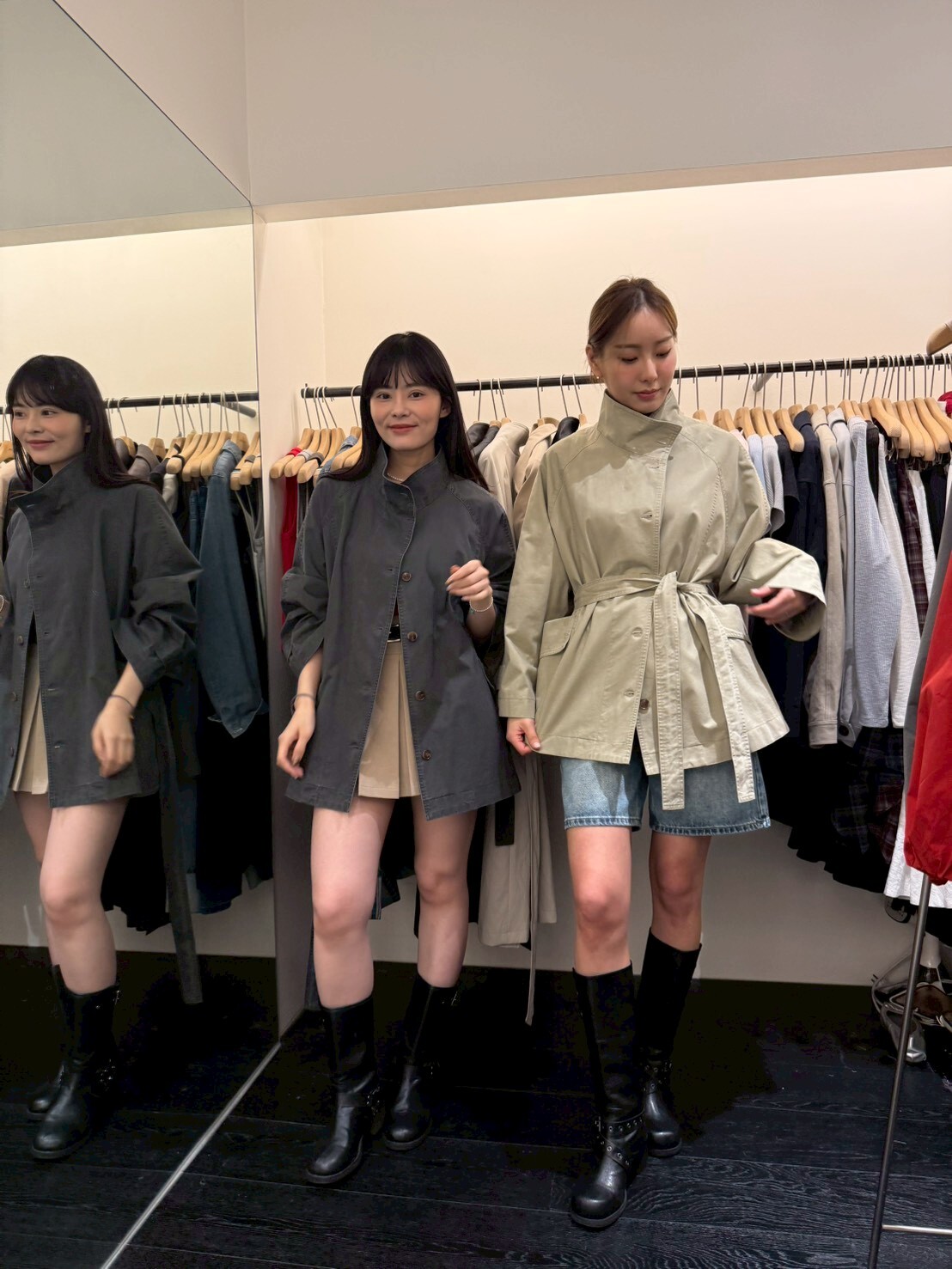 OB5522 大口袋中長風衣 *特價* (優惠碼同充值購物金不適用)