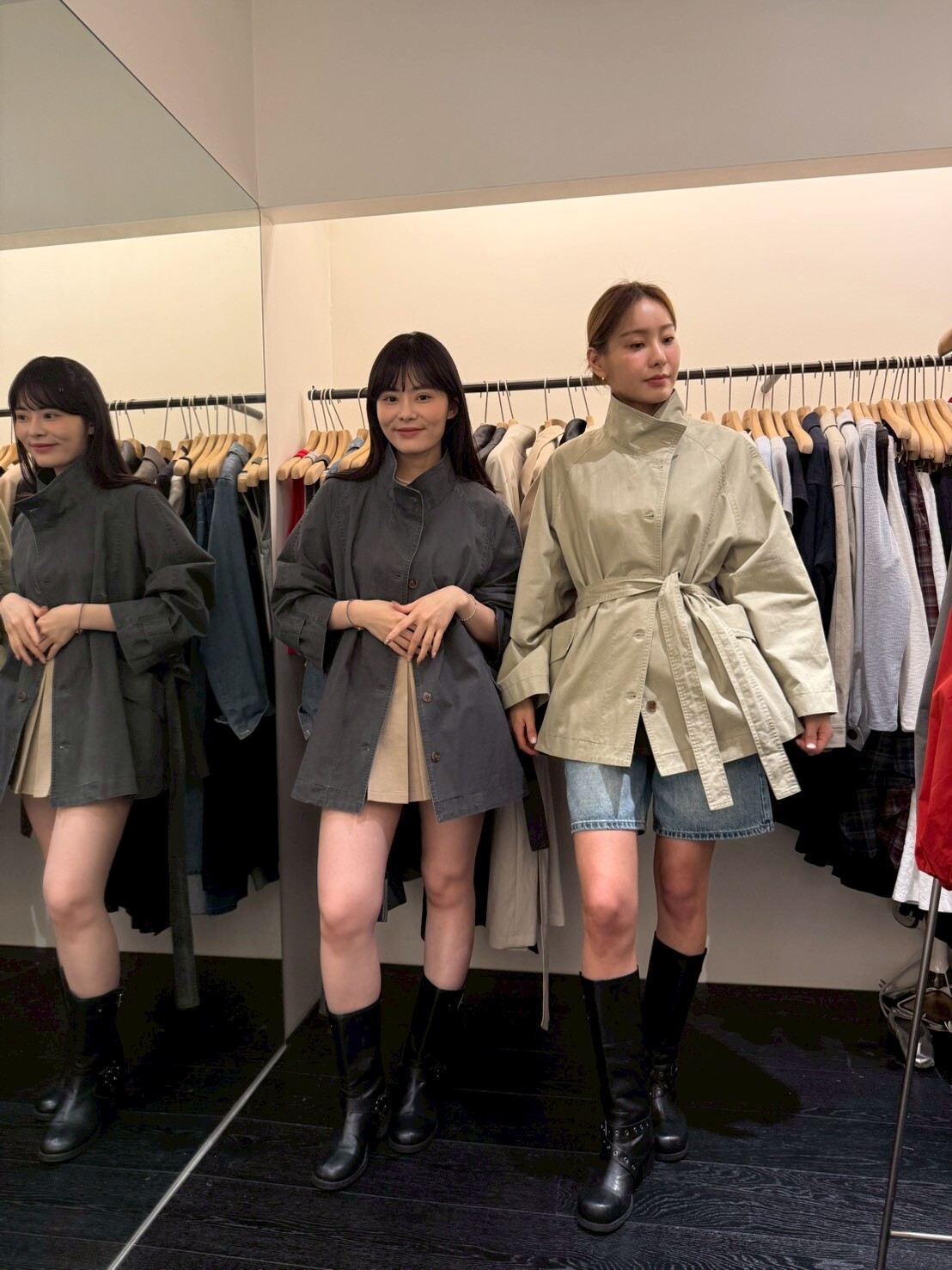 OB5522 大口袋中長風衣 *特價* (優惠碼同充值購物金不適用)