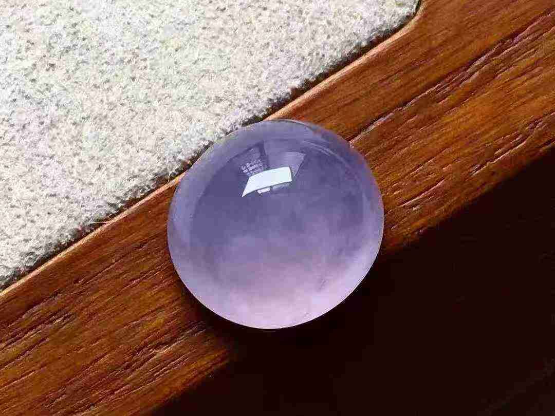 翡翠高冰夢幻紫蛋面,天然翡翠A玉, 緬甸玉, Jade, Jadeite