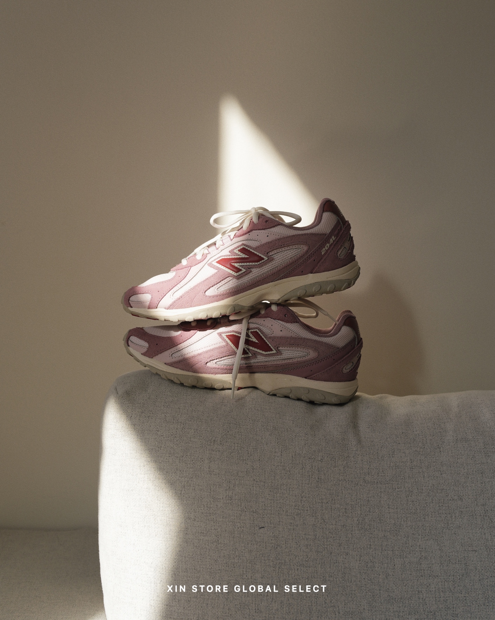 New Balance NB 204L 復古 麂皮 網眼 莓果