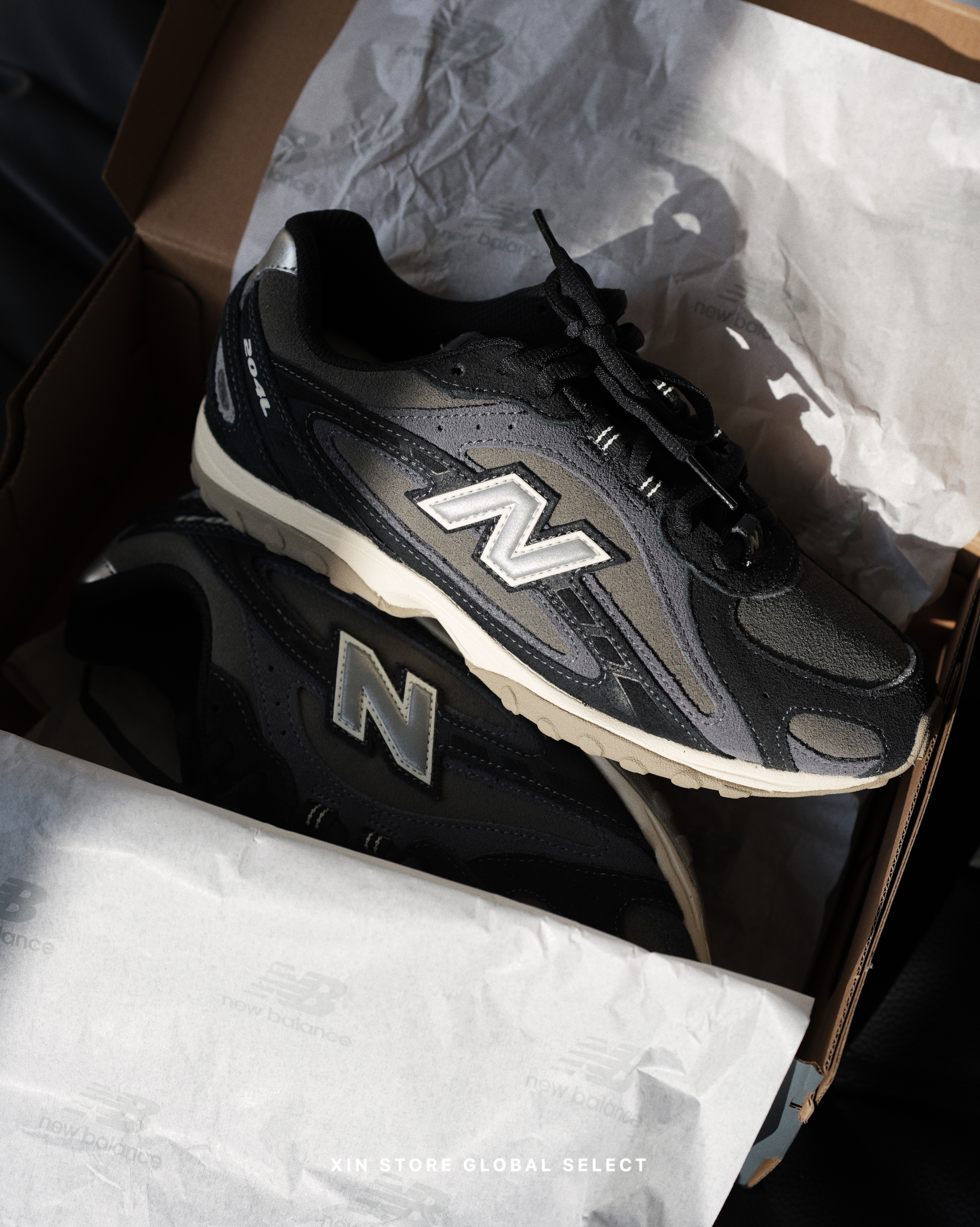 New Balance NB 204L 復古 麂皮 黑灰