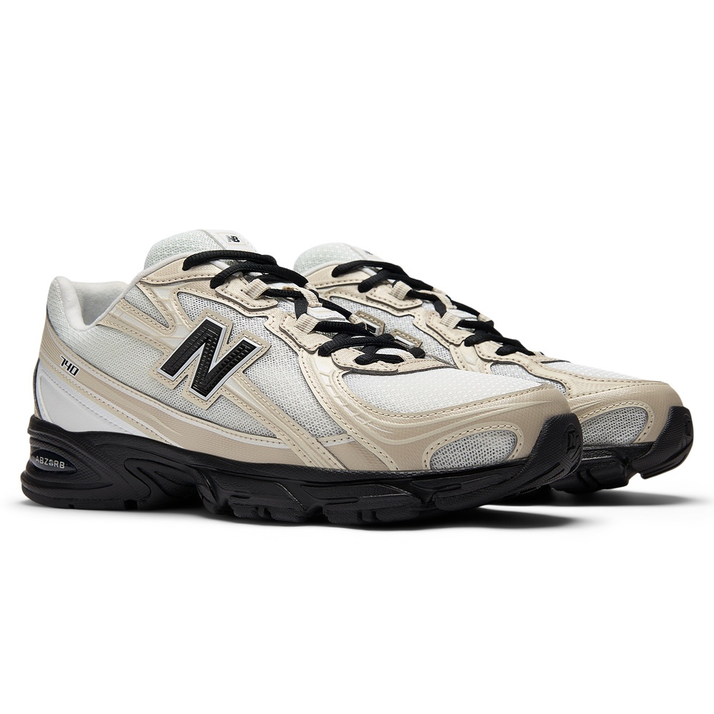 New Balance 740 Timberwolf White 米白黑 復古 透氣 舒適 休閒鞋 運動鞋 中性鞋 U7404OO