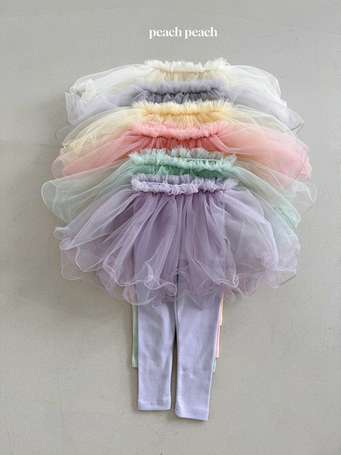 正韓春PEACHPEACH 六色飄飄紗裙內搭褲