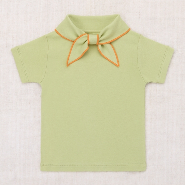 Misha & Puff 滾邊領結上衣 Scout Tee - Aventurine