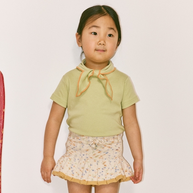 Misha & Puff 滾邊領結上衣 Scout Tee - Aventurine