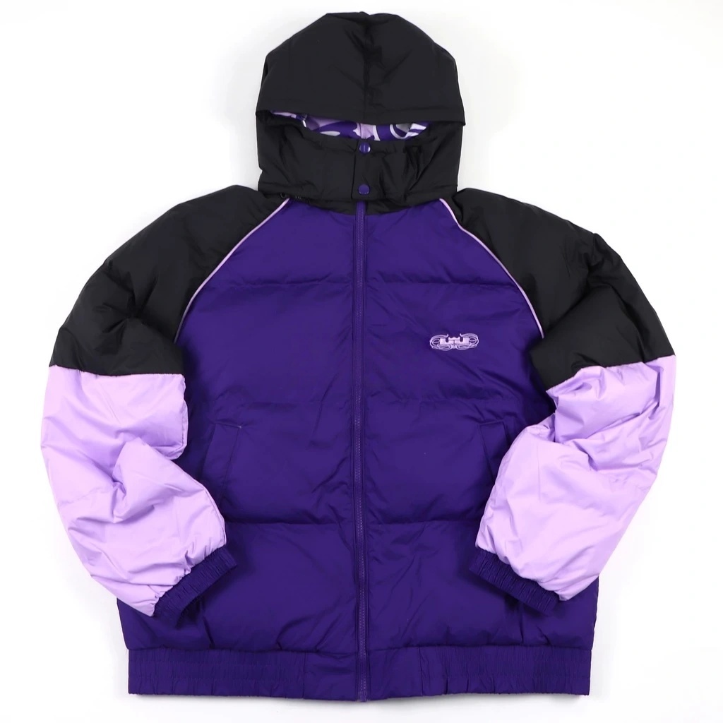 NIKE NSW LEBRON 黑紫 刺繡LOGO 羽絨外套 連帽外套 男款 DQ6141-547