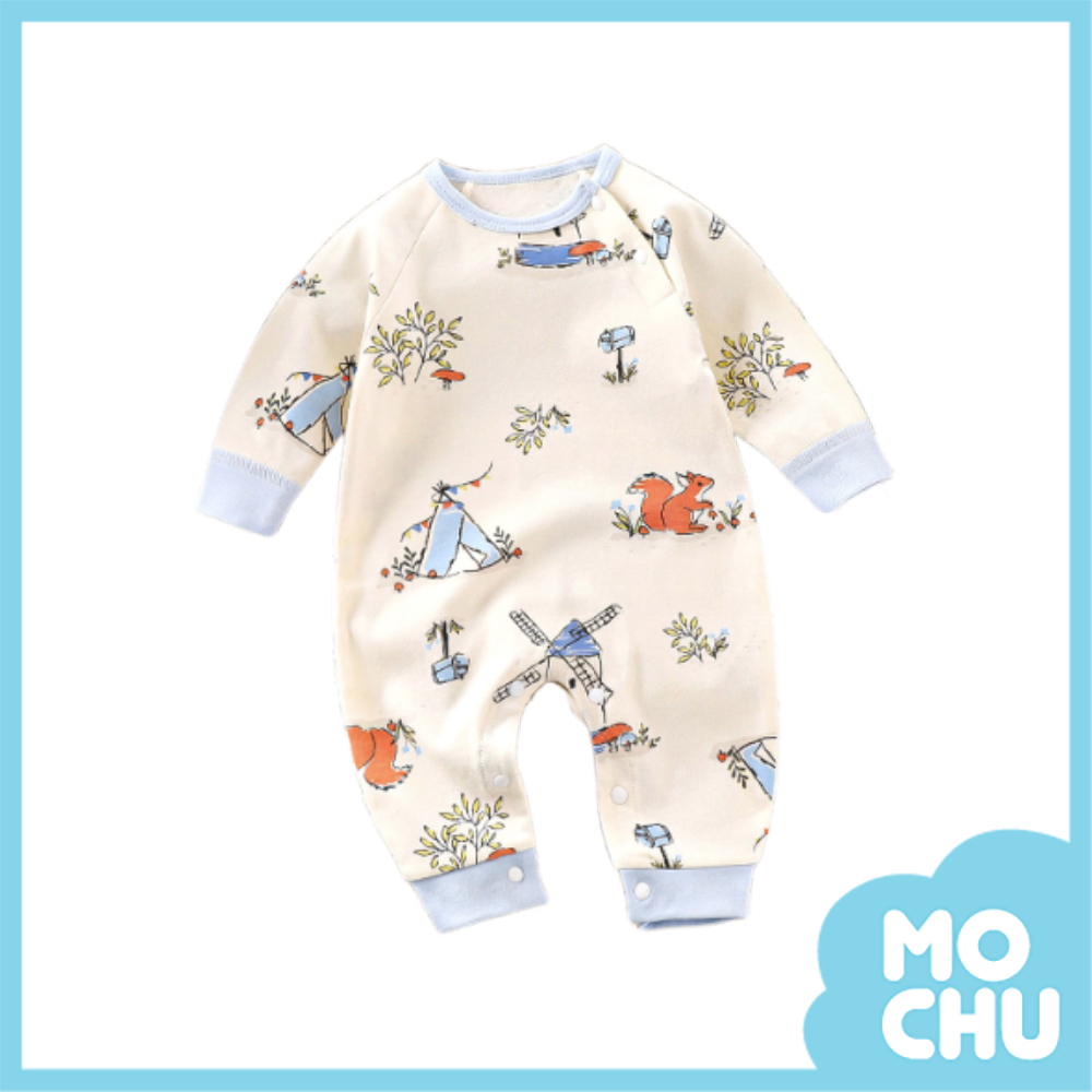 風車與帳篷長袖連身衣