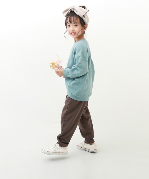 [現貨]折扣 devirock 童裝 素色寬鬆版大學T 藍色140cm