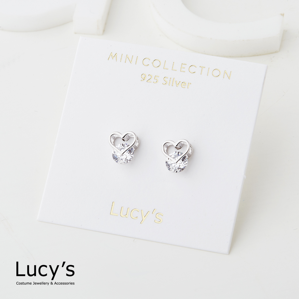 925純銀〔輕銀系列〕心動光點 耳環 (126399)