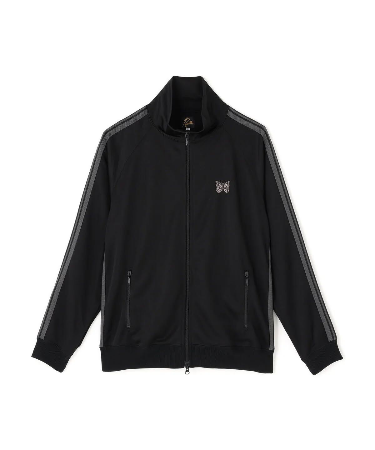 Needles 別注 Track Jacket PolySmooth 黑x淺灰