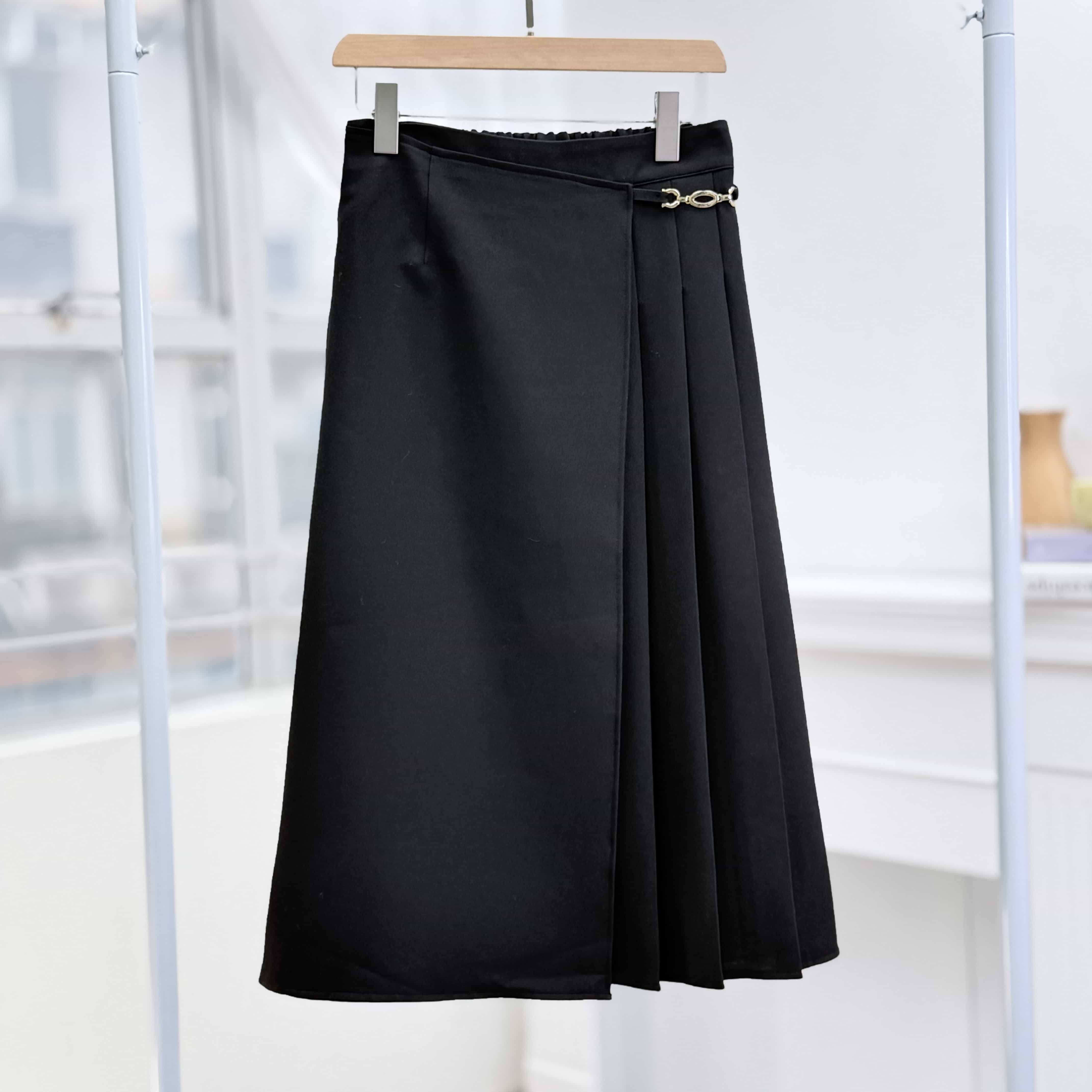 H1019🤎垂順挺括質感半身裙