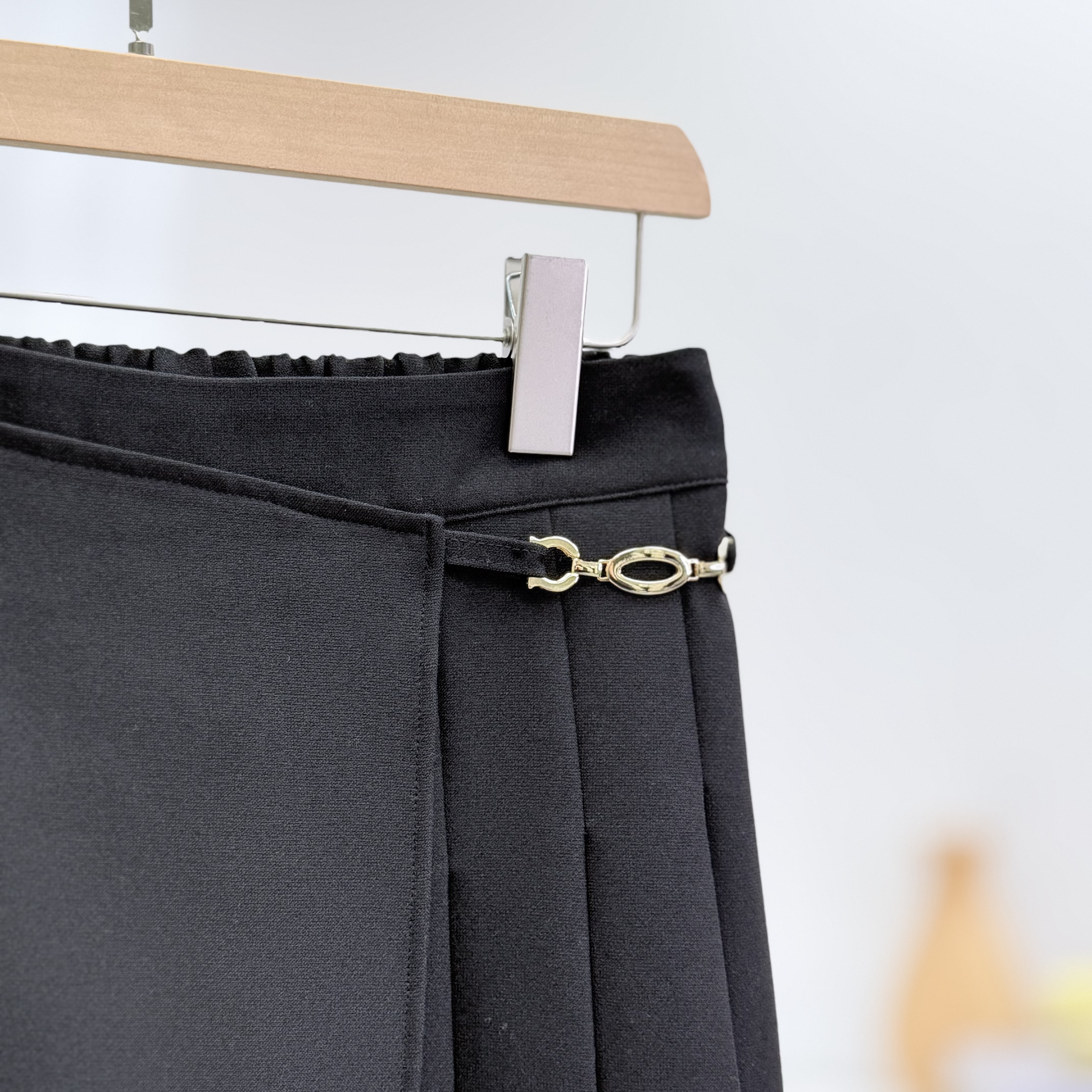 H1019🤎垂順挺括質感半身裙