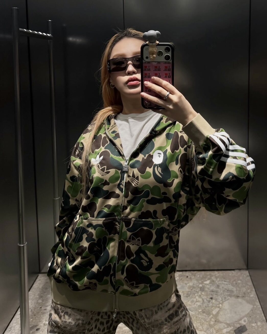 【逢甲FUZZY】BAPE® x Adidas SHARK TRACK HOODIE 綠迷彩 鯊魚 連帽外套 世界杯 聯名款