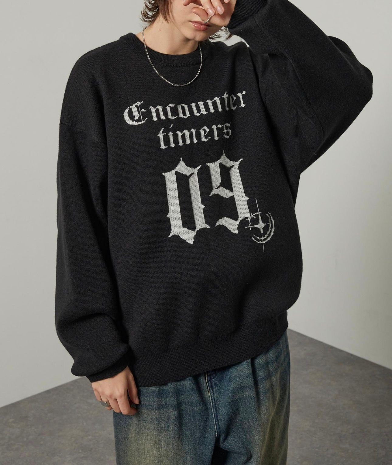 【預購】JN021103 Alfred Alex 哥德風寬鬆針織毛衣