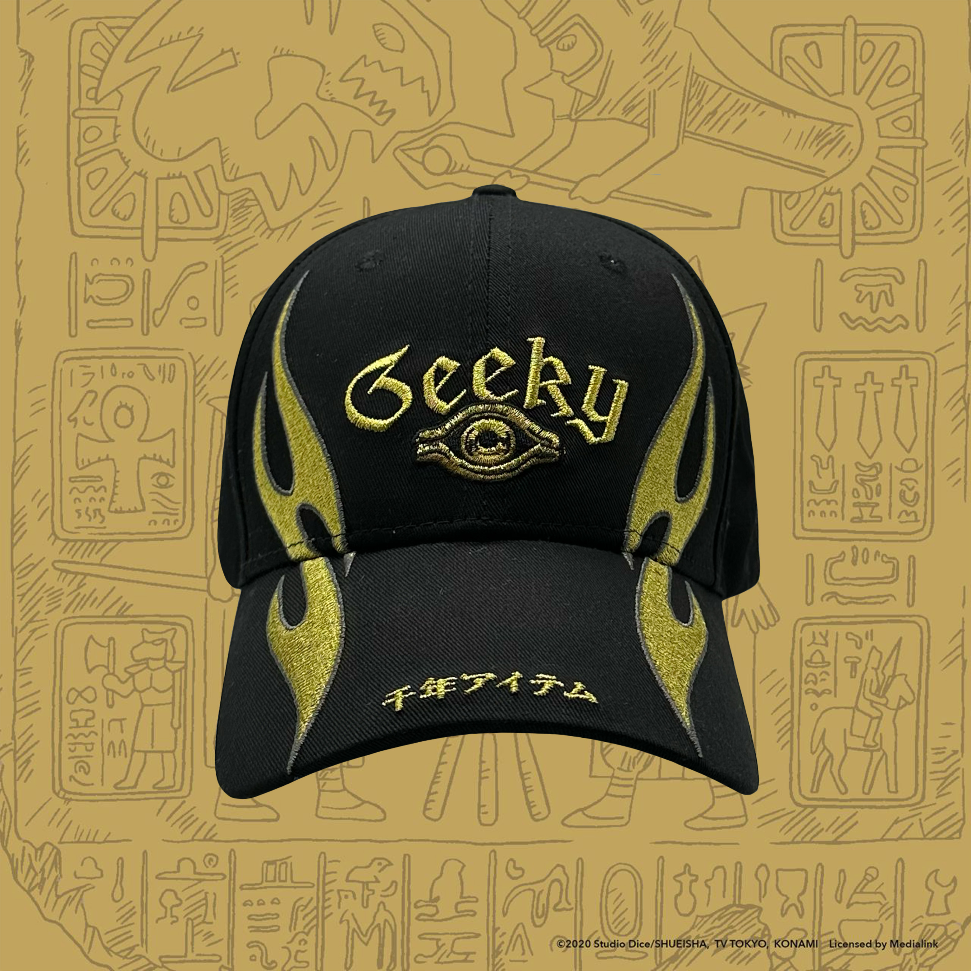GEEKY x 遊戲王千年法器彎帽-黑