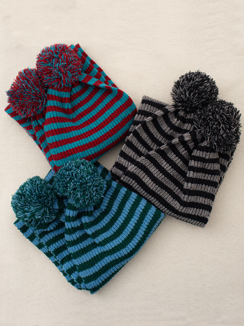 雪人球球鬆軟針織圍巾