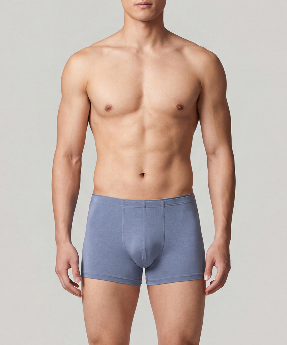 新時尚木纖 男中腰平口褲 HE4495C