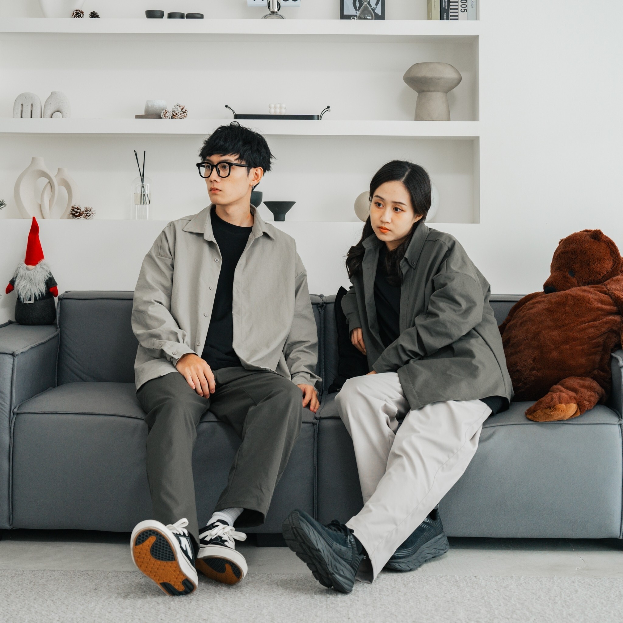 <台灣現貨>類棉感微彈微寬長褲 SB2024 四色