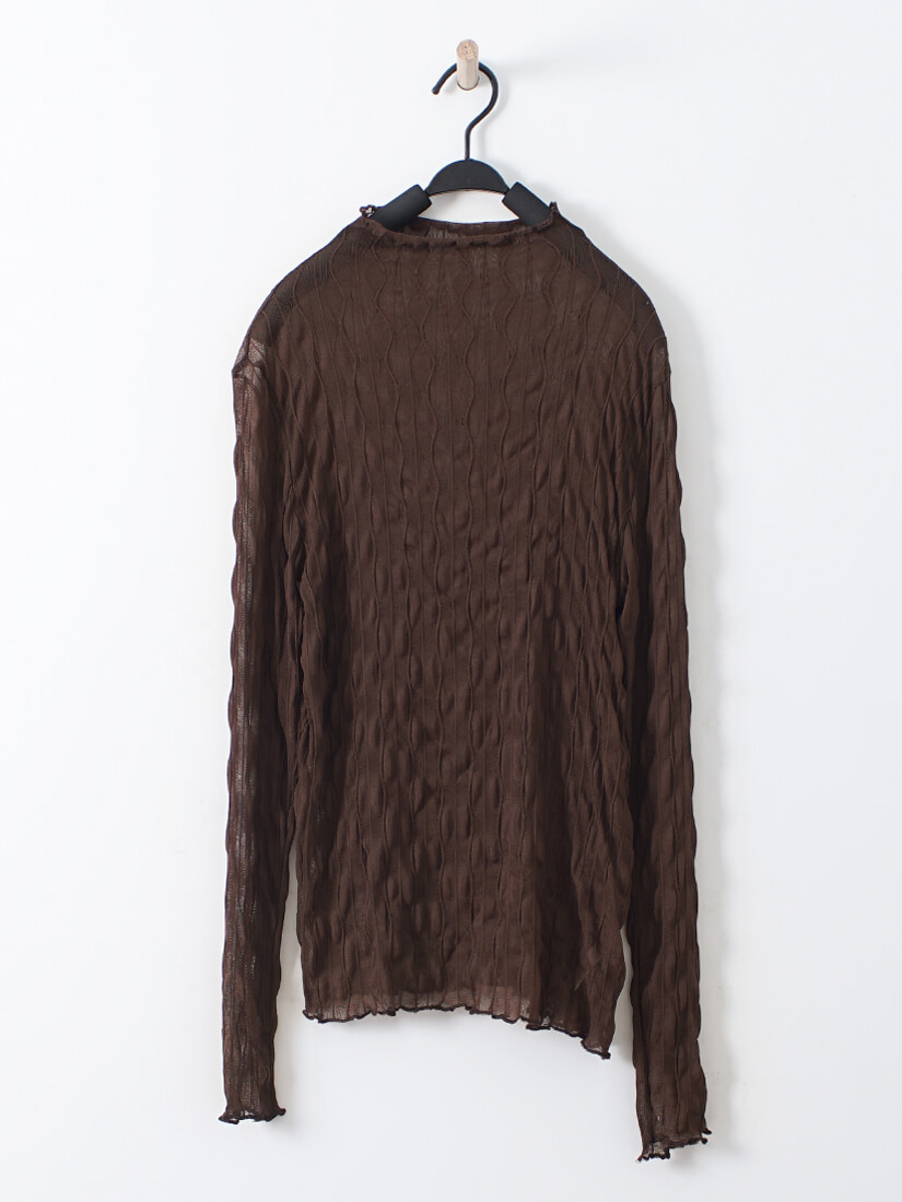 波浪網紗內搭上衣(5色)