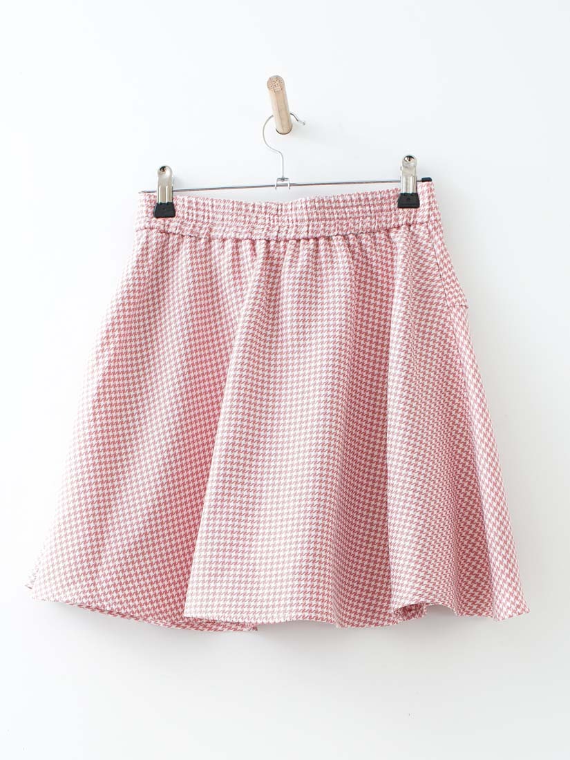 輕甜美季節感千鳥格裙
