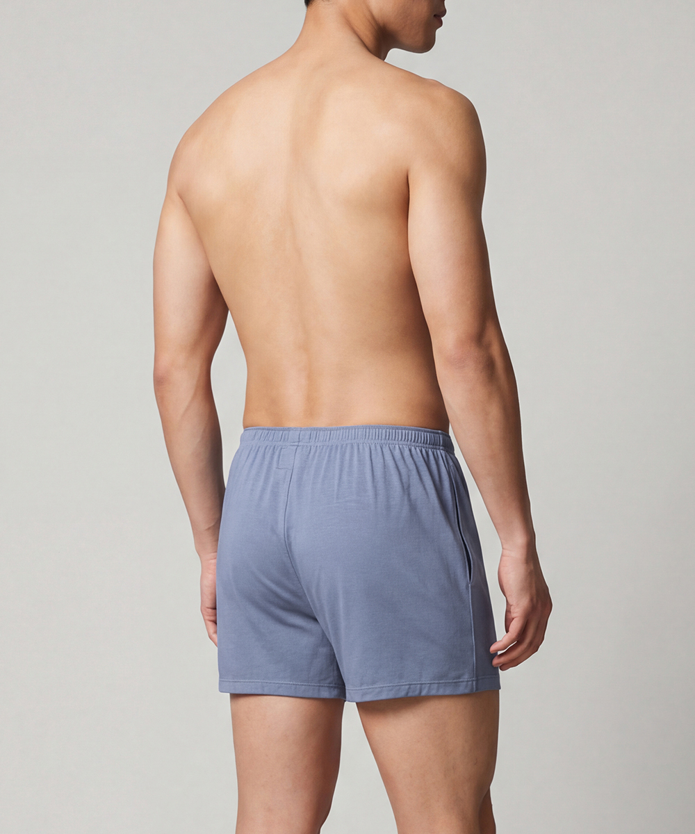 新時尚木纖 男開襟平口褲 HE4494C