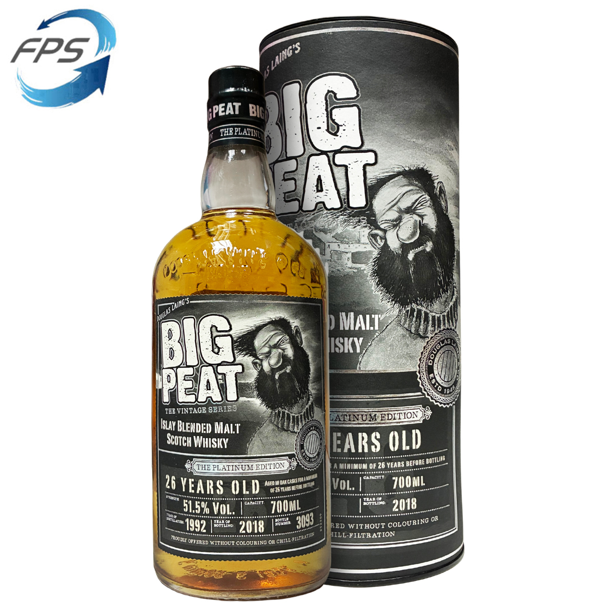 Douglas Laing Big Peat The Platinum Edition 1992 26 Years Old #3093 Islay Blended Malt Scotch Whisky 51.5%
