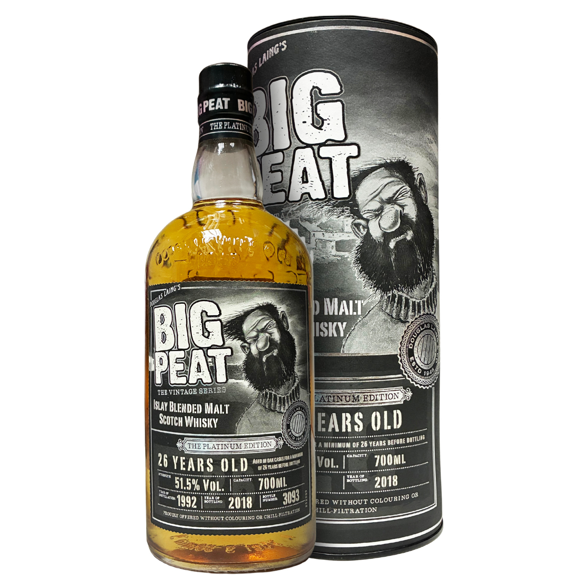 Douglas Laing Big Peat The Platinum Edition 1992 26 Years Old #3093 Islay Blended Malt Scotch Whisky 51.5%