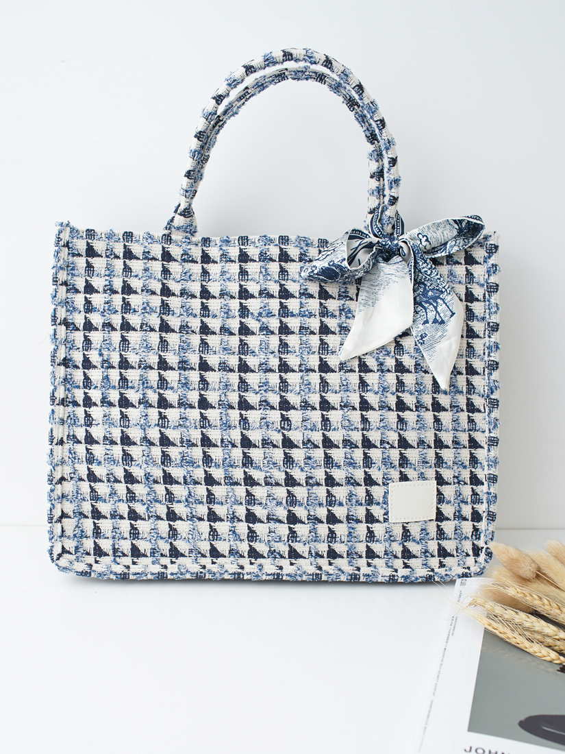 優雅毛呢手提大方包(2色)