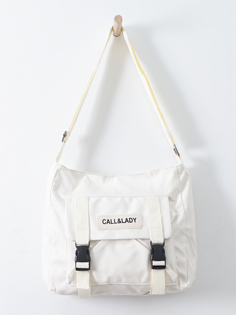 LOGO休閒尼龍斜背包(4色)