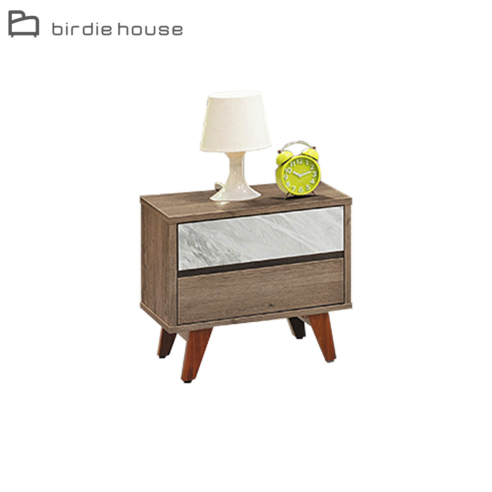 柏蒂家居-卡米爾1.6尺床頭櫃/二抽收納置物櫃