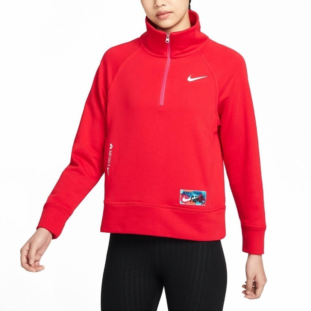 NIKE W NSW JDI CNY 紅白 女款 立領 半開襟 外套 FD4070-657