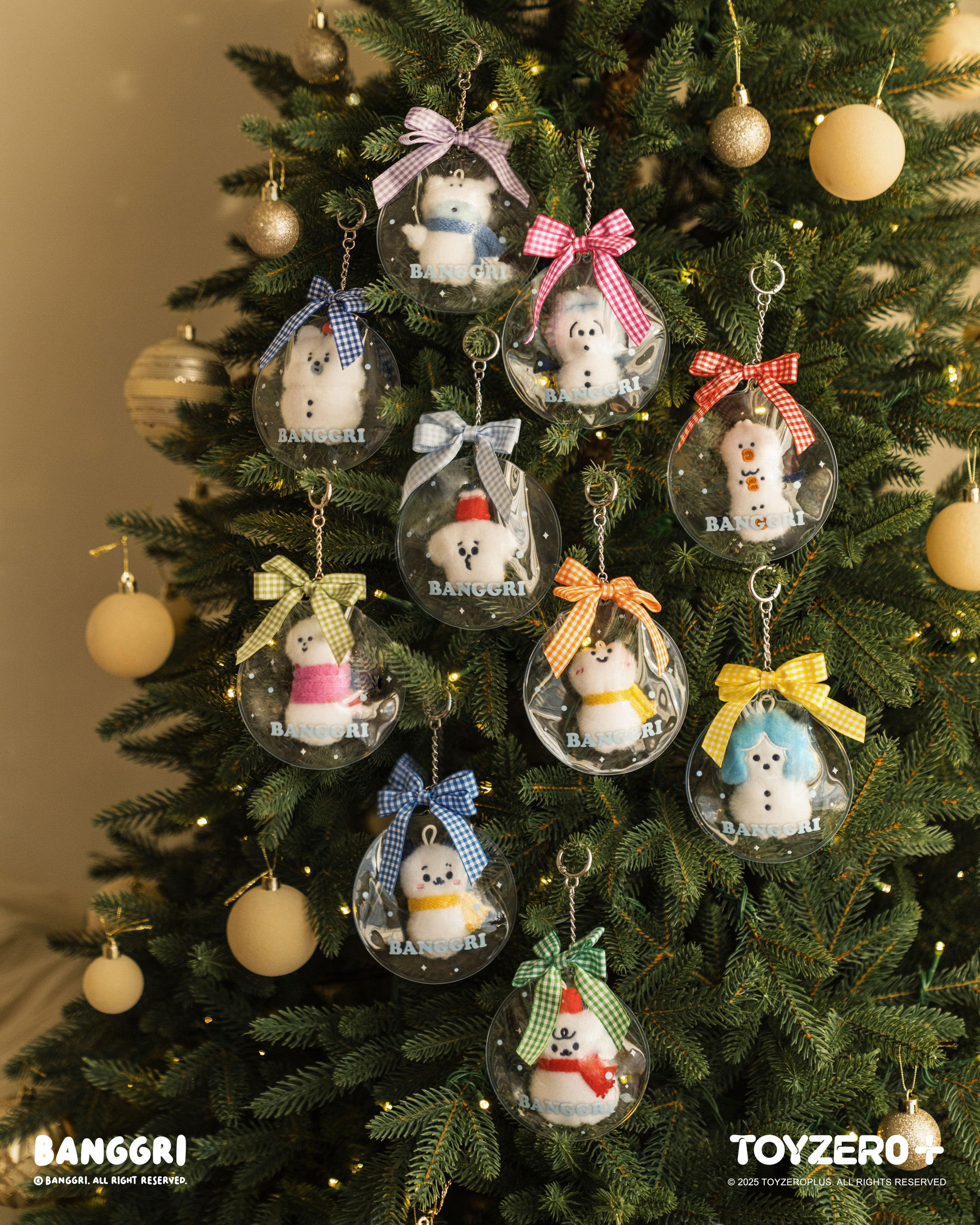 BANGGRI 冬日系列 - 雪人毛絨掛件