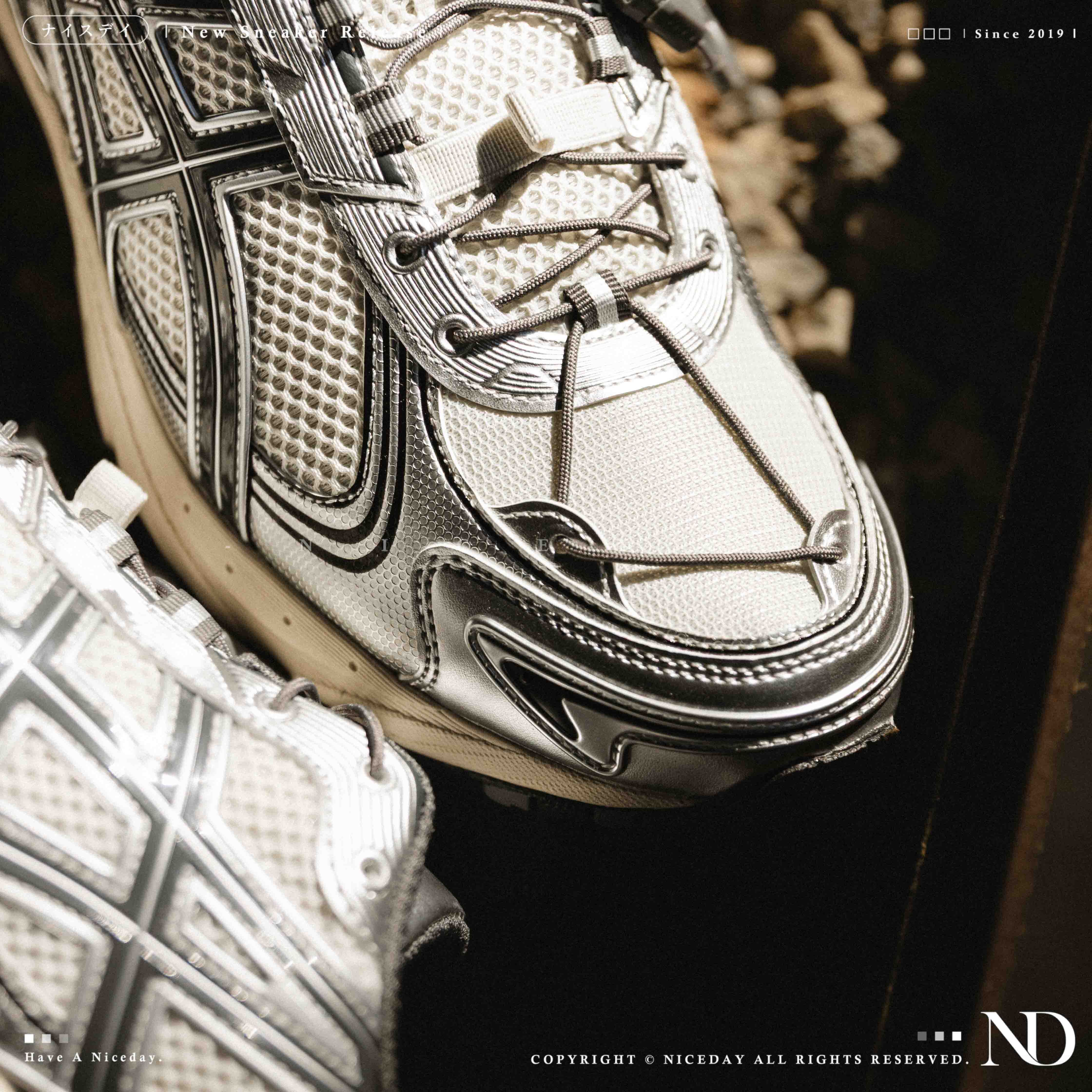 NICEDAY 代購 ASICS Gel-Kahana TR V4 銀白 白銀 復古 機能 慢跑 1203A497-200