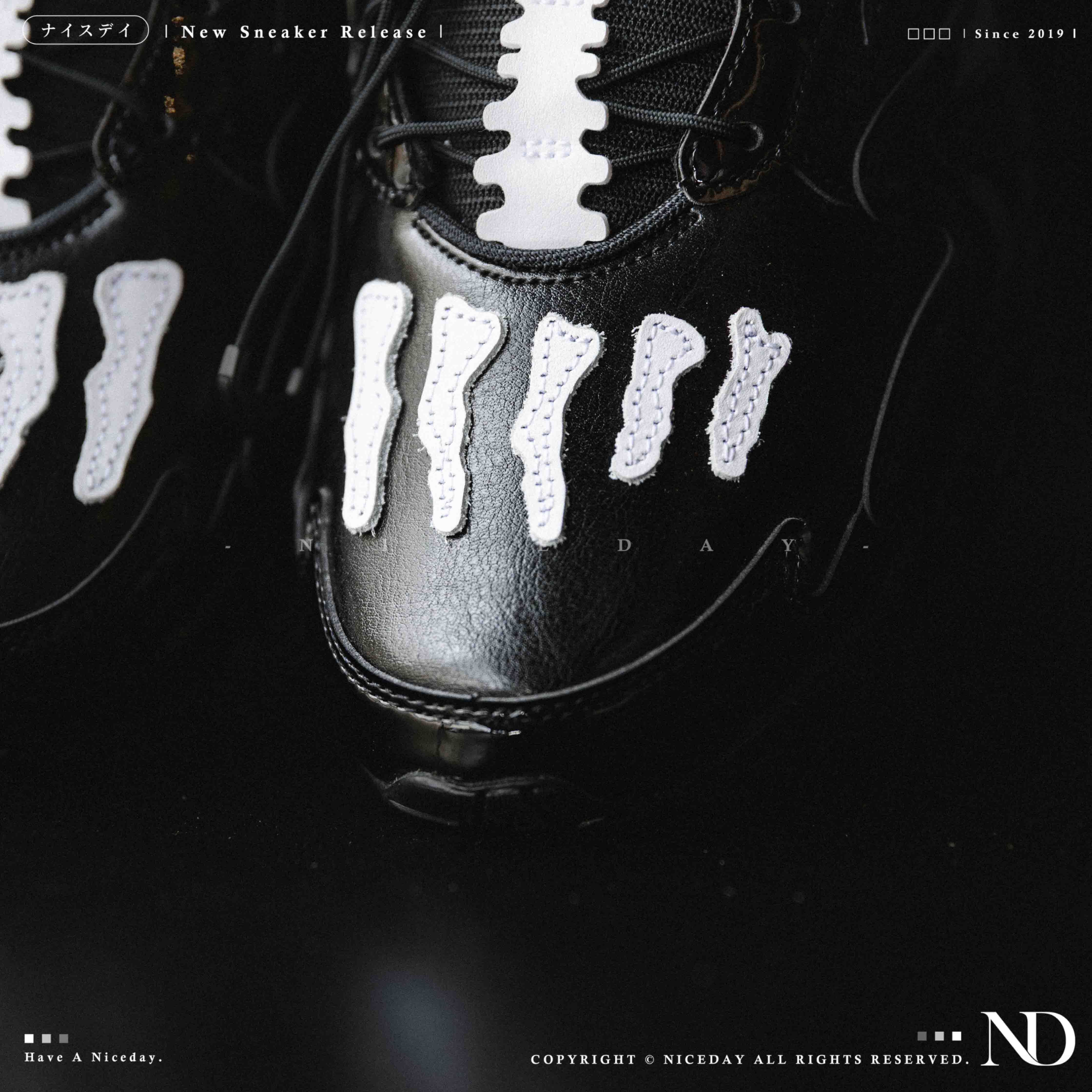 NICEDAY 代購 SBTG x Mizuno Wave Rider 10 骨頭 聯名款 美津濃 黑 骷髏 D1GD252601