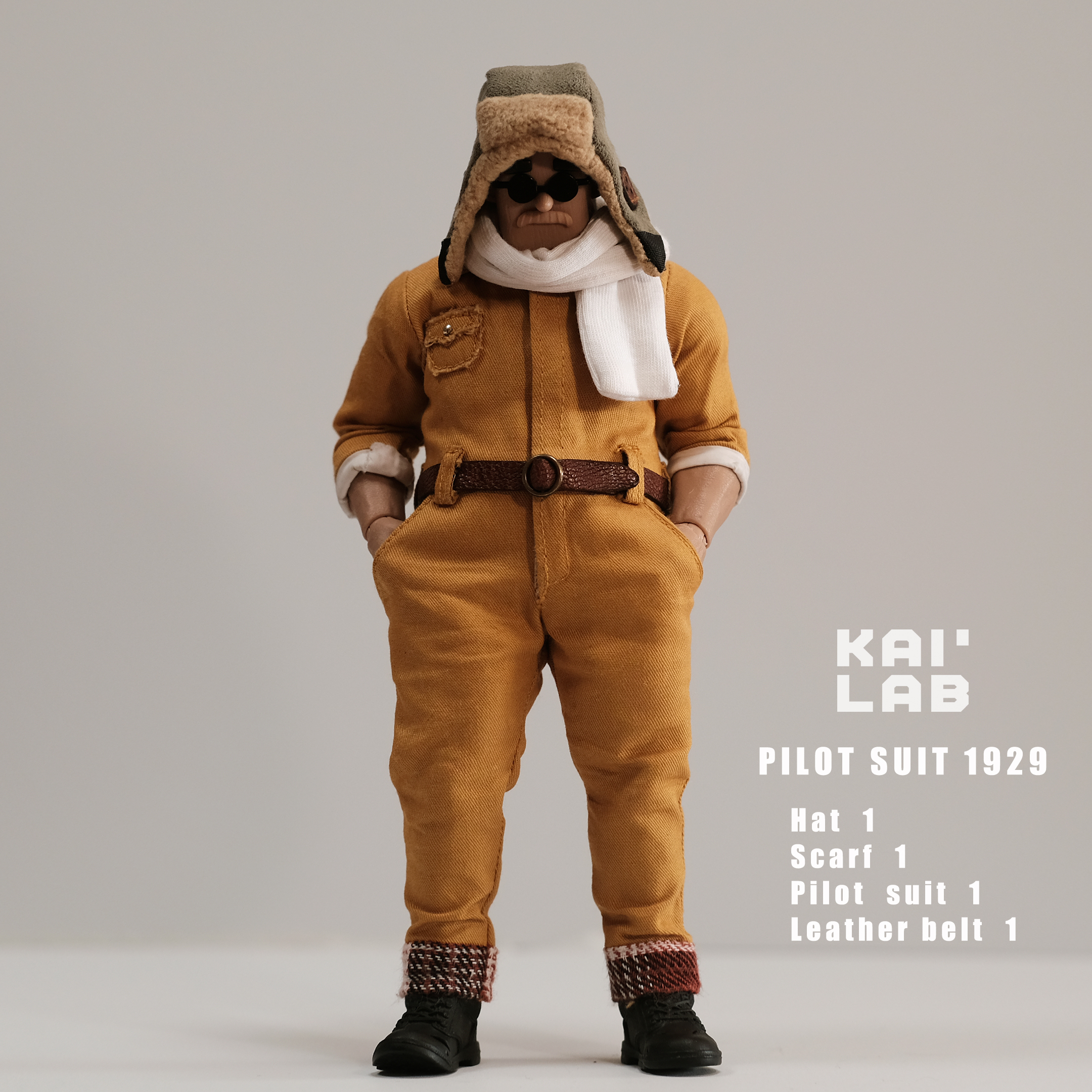 KAI LAB 1/12 Pilot Suit 1929 accessories  (Nota NT-03 body fit)