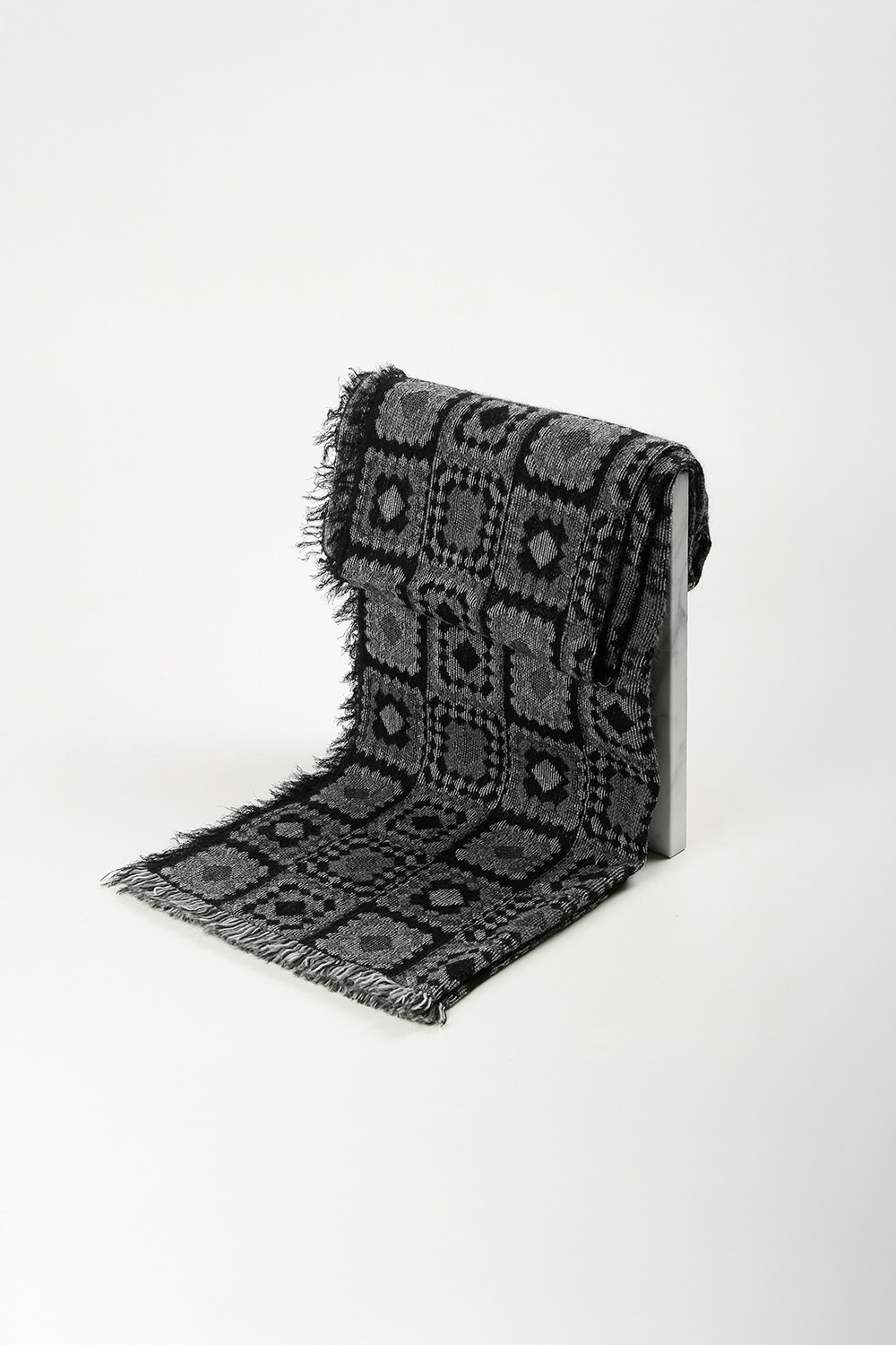 義大利圖紋小圍巾