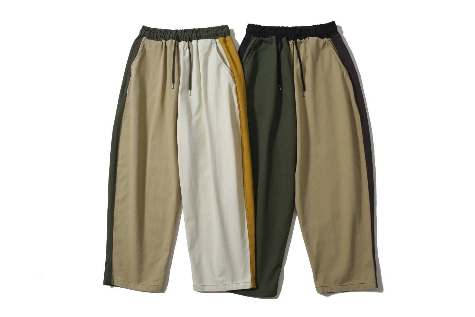 Annstudio韓國選品－四色混拼工裝褲（預購）