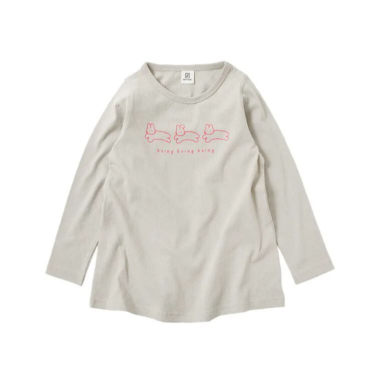 [現貨] 折扣devirock 童裝 長袖長版上衣 灰色140cm