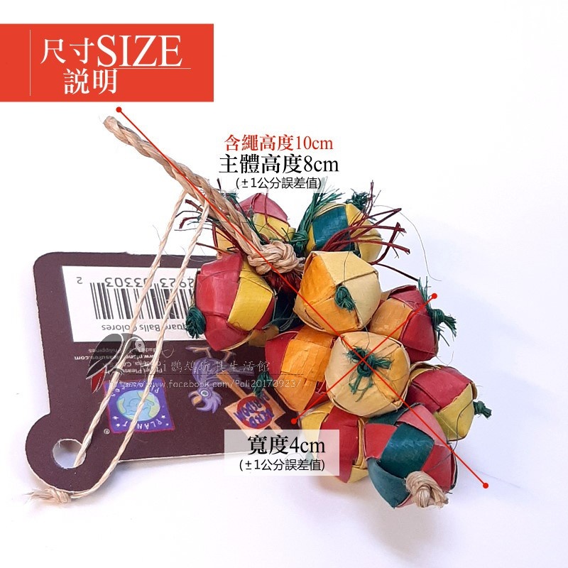 美國進口普拉尼鸚鵡玩具 迷你葡萄 鸚鵡消遣遊樂玩具 益智玩具 鸚鵡啃咬玩具 波力鸚鵡玩具生活館