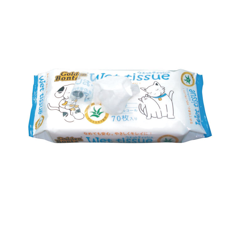Golden Bonta丨寵物用濕紙巾 70枚入 (GOBT-01)