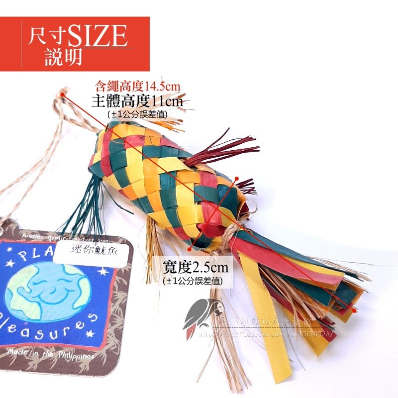 美國進口普拉尼鸚鵡玩具 迷你魷魚 鸚鵡消遣遊樂玩具 益智玩具 鸚鵡啃咬玩具 波力鸚鵡玩具生活館