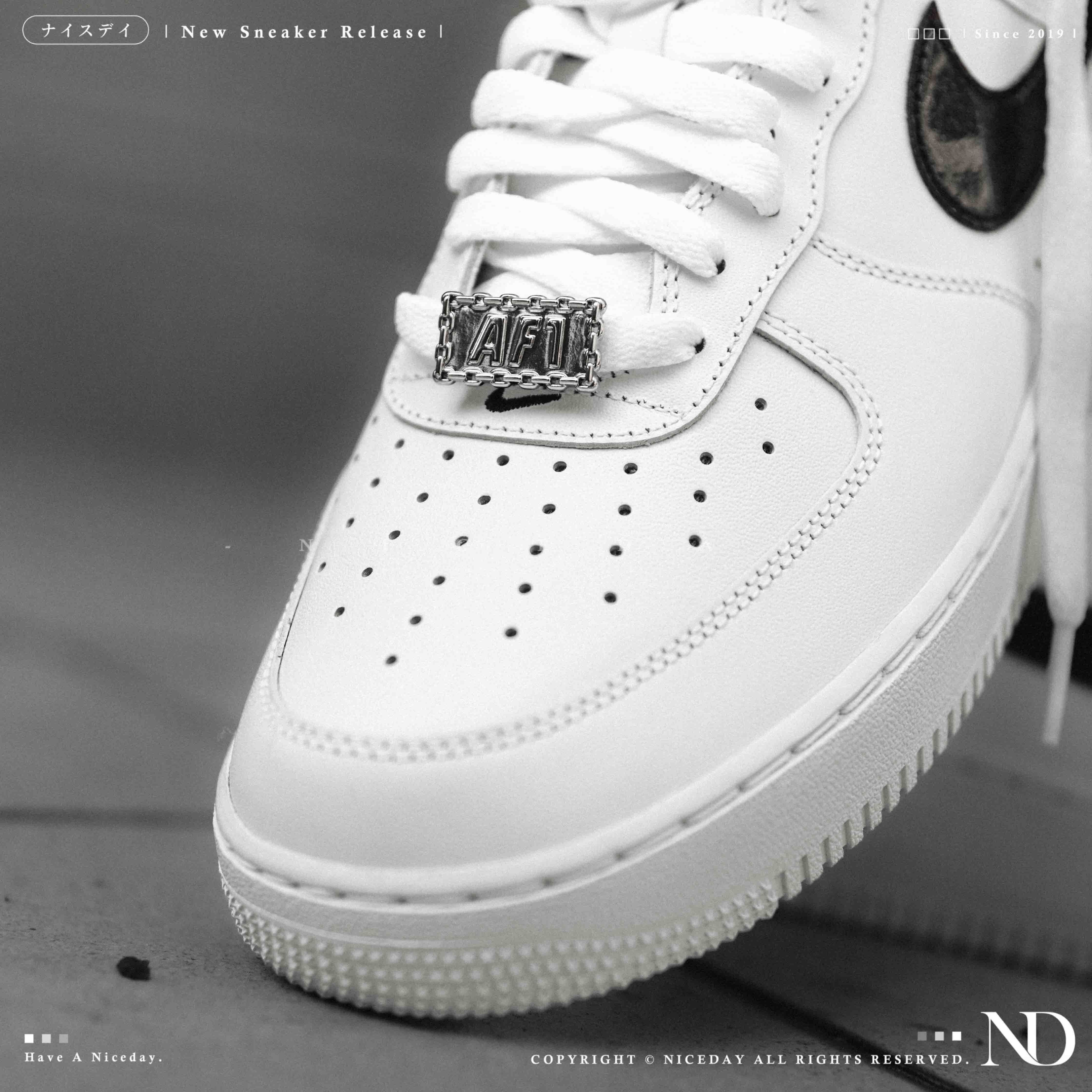 NICEDAY 代購 Nike Air Force 1 白 白黑 漆皮 亮面 AF1 熊貓 HF2898-101